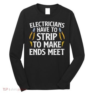 Funny Electrician Electrician Electrical Tools Long Sleeve Shirt