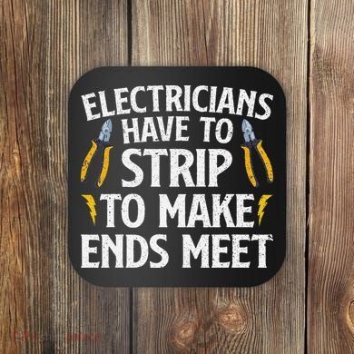 Funny Electrician Electrician Electrical Tools Coaster