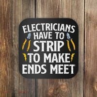 Funny Electrician Electrician Electrical Tools Coaster thumb 0