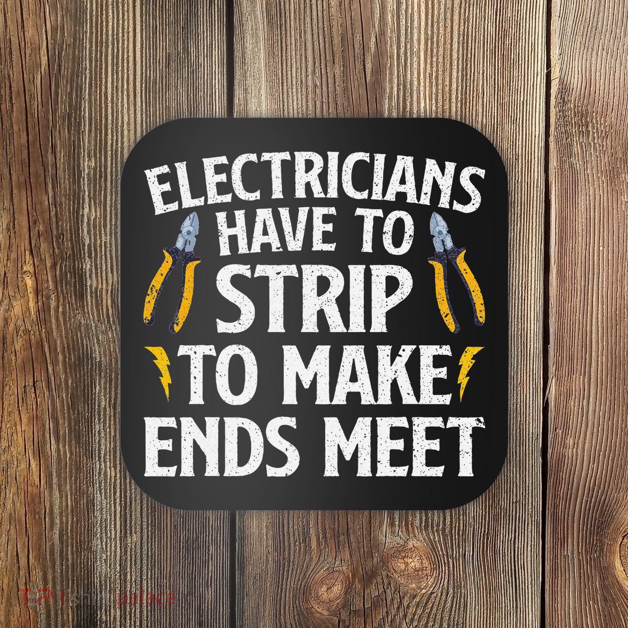 Funny Electrician Electrician Electrical Tools Coaster