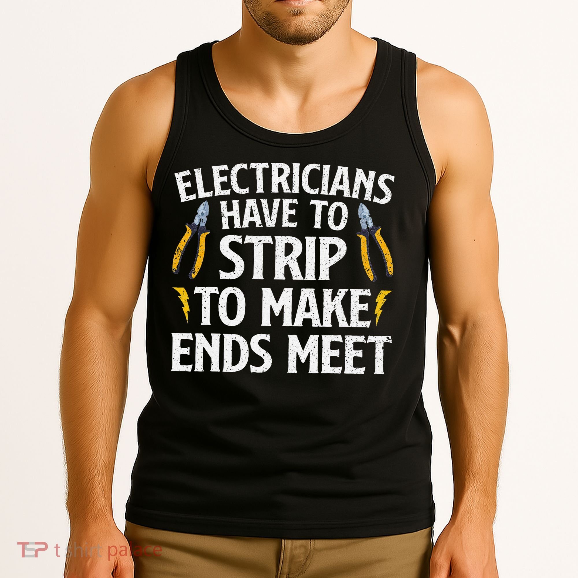 Funny Electrician Electrician Electrical Tools Tank Top