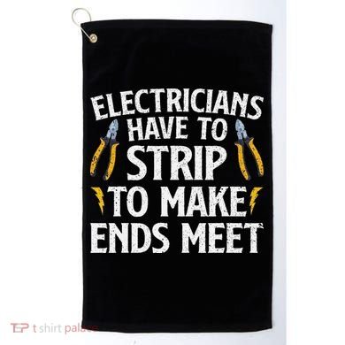 Funny Electrician Electrician Electrical Tools Golf Towel