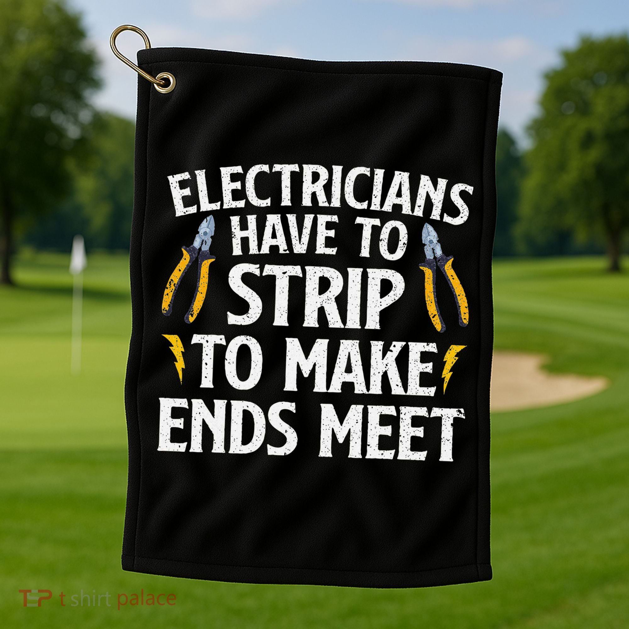 Funny Electrician Electrician Electrical Tools Golf Towel