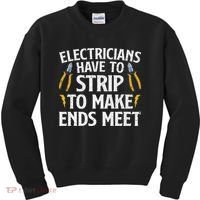 Funny Electrician Electrician Electrical Tools Kids Sweatshirt thumb 0