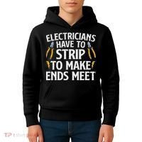 Funny Electrician Electrician Electrical Tools Kids Hoodie thumb 4