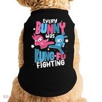 Funny Easter Every Bunny Was Kung Fu Fighting Doggie Tank thumb 0