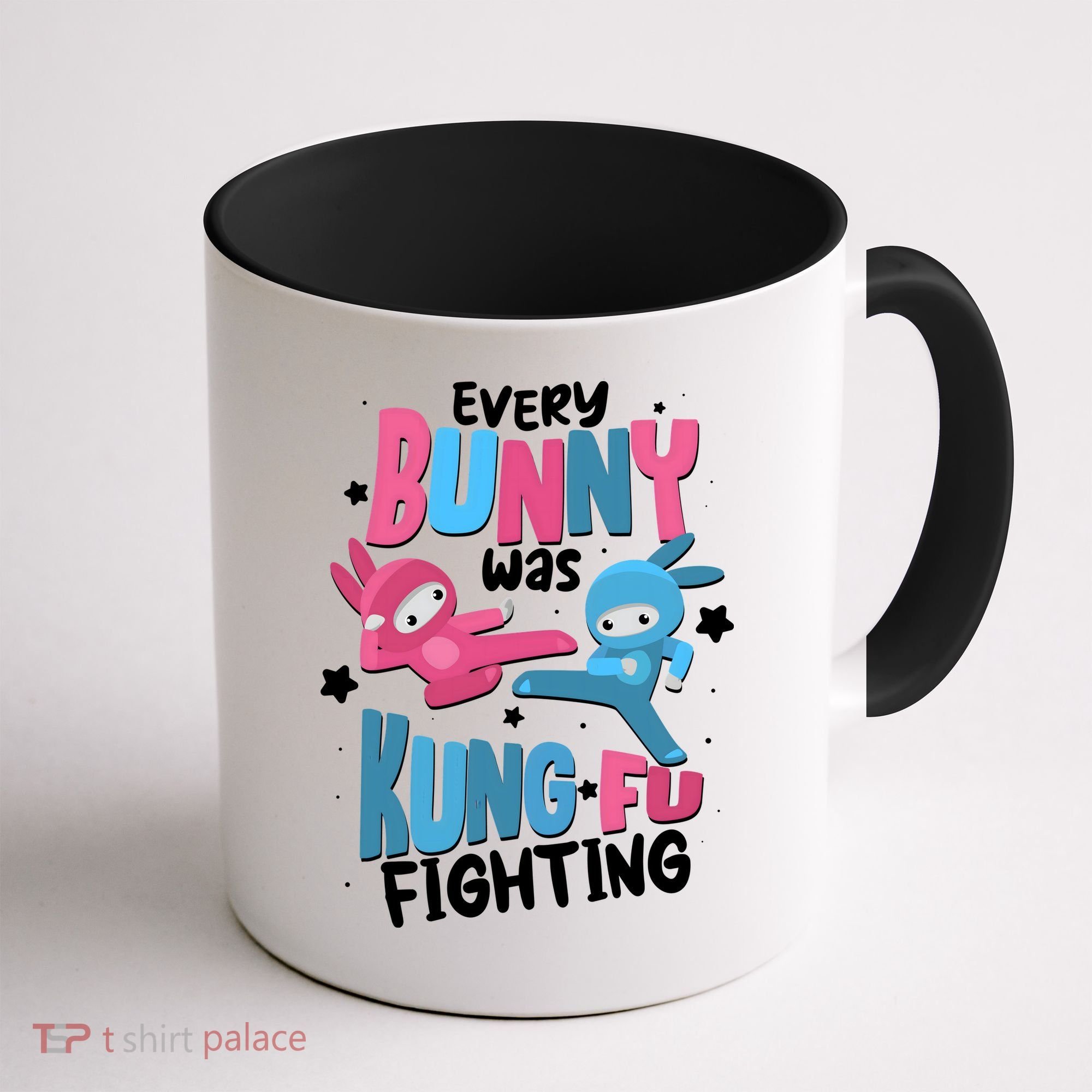 Funny Easter Every Bunny Was Kung Fu Fighting Coffee Mug