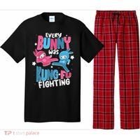Funny Easter Every Bunny Was Kung Fu Fighting Pajama Set thumb 0