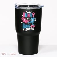 Funny Easter Every Bunny Was Kung Fu Fighting Tumbler thumb 0