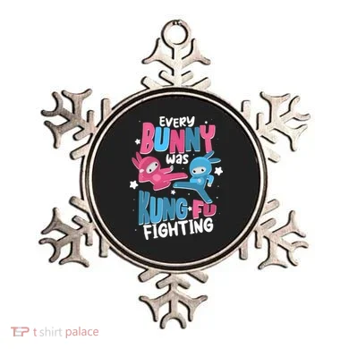 Funny Easter Every Bunny Was Kung Fu Fighting Ornament