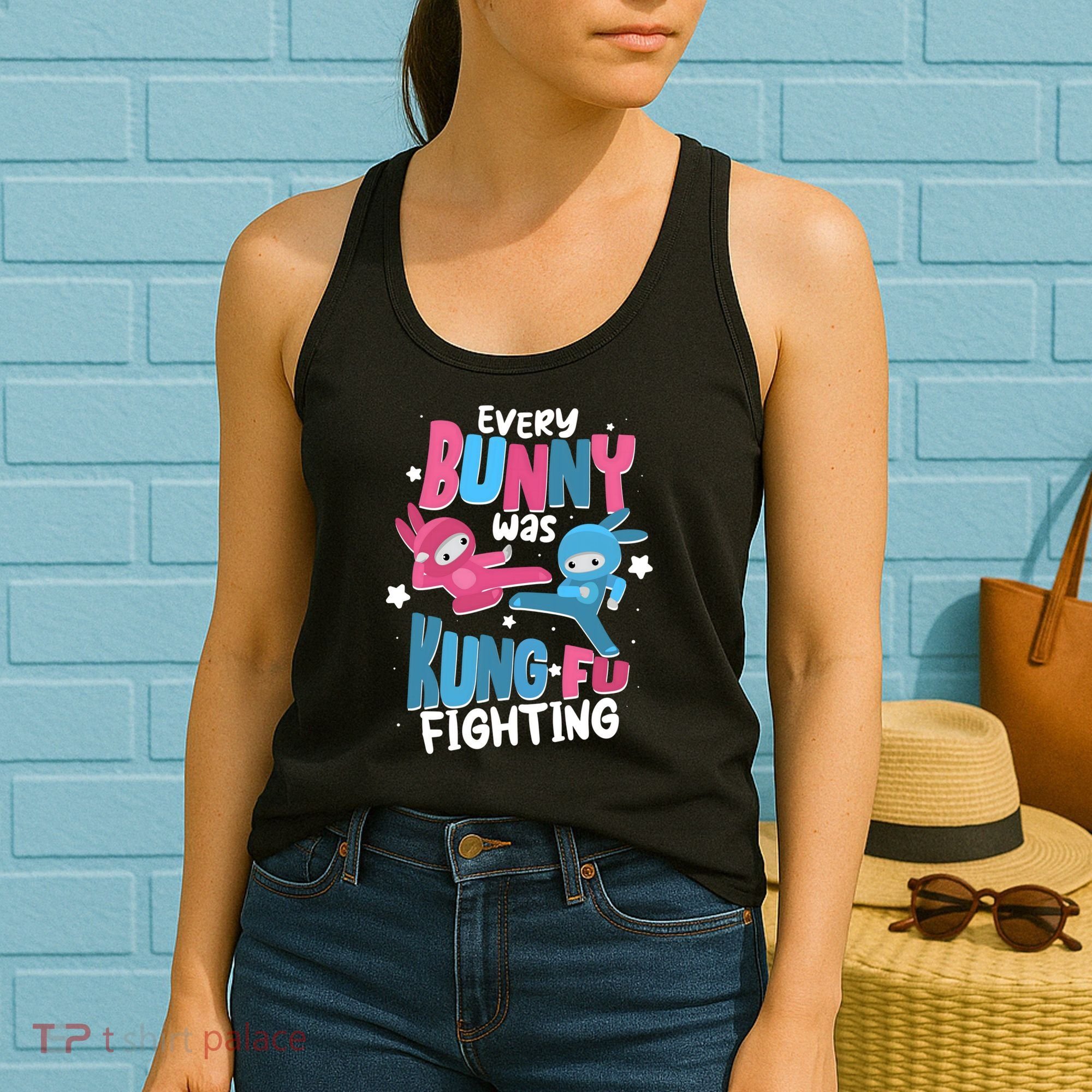 Funny Easter Every Bunny Was Kung Fu Fighting Women's Tank Top