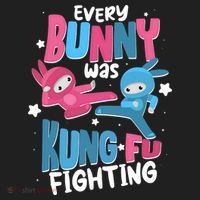 Funny Easter Every Bunny Was Kung Fu Fighting Hat thumb 2