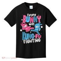 Funny Easter Every Bunny Was Kung Fu Fighting Kids T-Shirt thumb 0