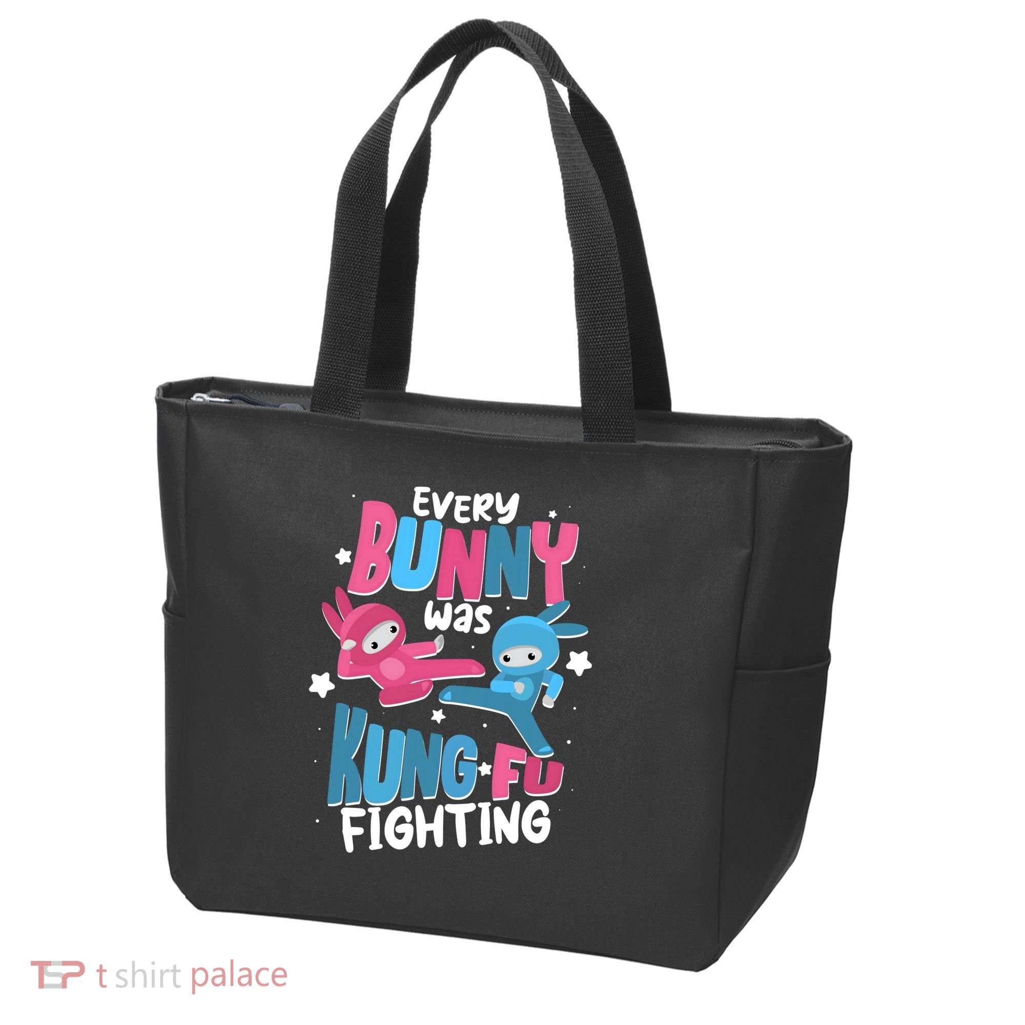 Funny Easter Every Bunny Was Kung Fu Fighting Tote Bag
