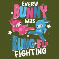 Funny Easter Every Bunny Was Kung Fu Fighting Backpack thumb 2
