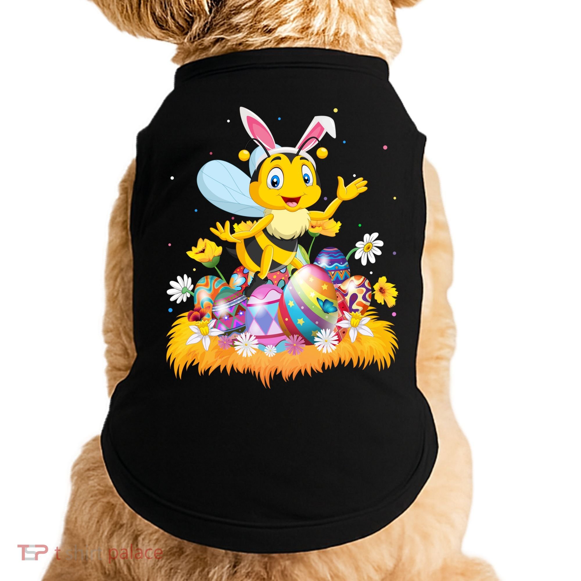 Funny Easter Egg Lover Cute Bee Easter Sunday Cute Gift Doggie Tank
