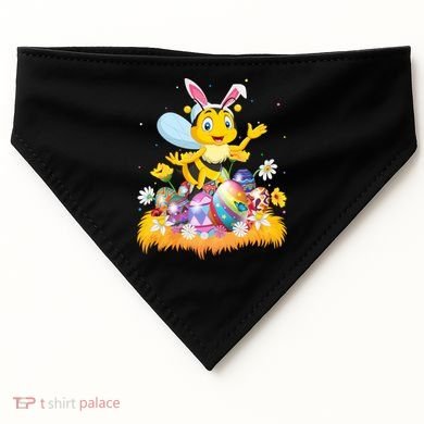 Funny Easter Egg Lover Cute Bee Easter Sunday Cute Gift USA-Made Doggie Bandana