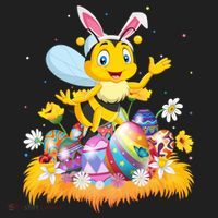 Funny Easter Egg Lover Cute Bee Easter Sunday Cute Gift Hat thumb 2