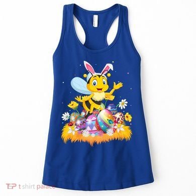 Funny Easter Egg Lover Cute Bee Easter Sunday Cute Gift Women's Tank Top