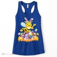 Funny Easter Egg Lover Cute Bee Easter Sunday Cute Gift Women's Tank Top thumb 0