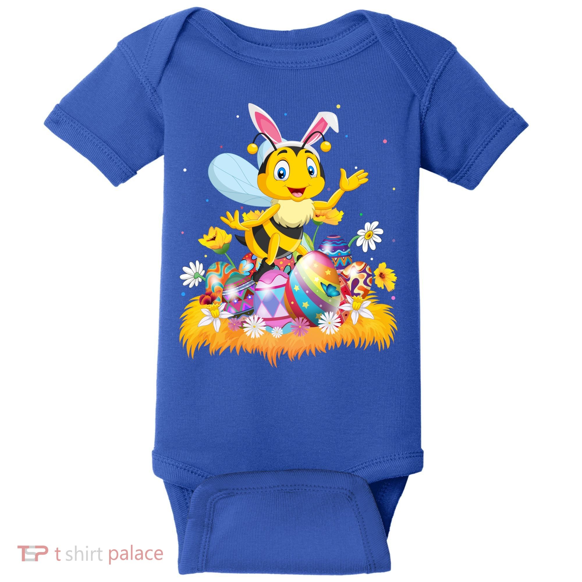 Funny Easter Egg Lover Cute Bee Easter Sunday Cute Gift Baby Bodysuit