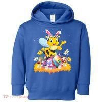 Funny Easter Egg Lover Cute Bee Easter Sunday Cute Gift Toddler Hoodie thumb 0