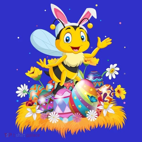 Funny Easter Egg Lover Cute Bee Easter Sunday Cute Gift Women's Long Sleeve Shirt