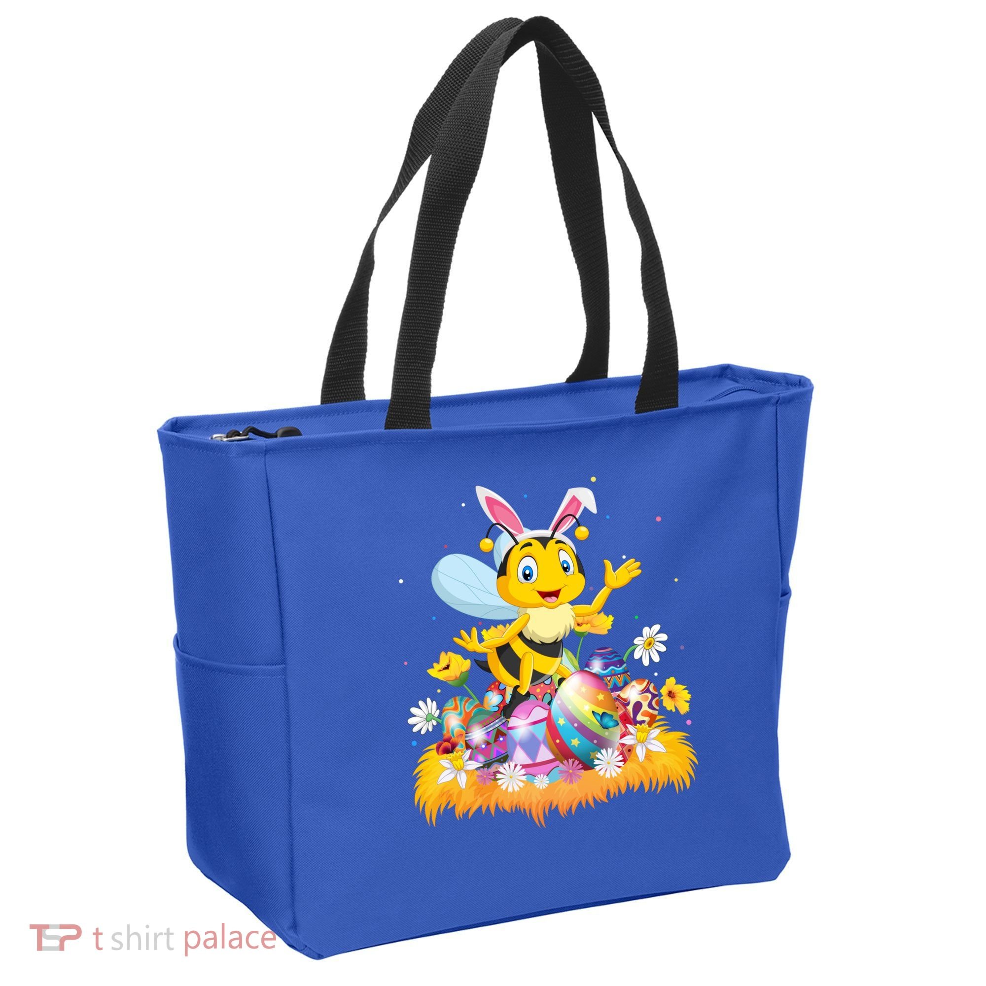 Funny Easter Egg Lover Cute Bee Easter Sunday Cute Gift Tote Bag