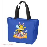 Funny Easter Egg Lover Cute Bee Easter Sunday Cute Gift Tote Bag thumb 3