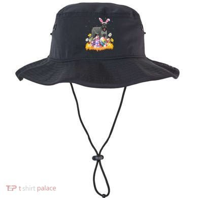 Funny Easter Egg Lover Miniature Schnauzer Dog Easter Sunday Gift Bucket Hat