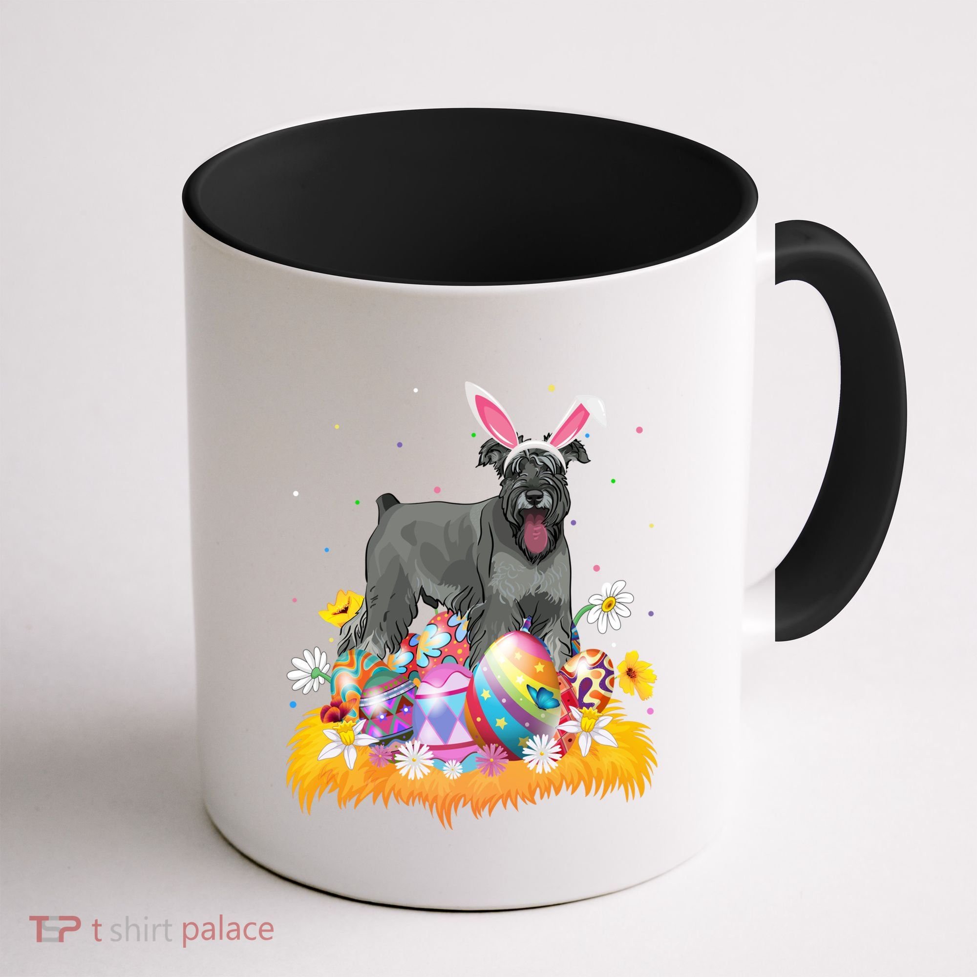 Funny Easter Egg Lover Miniature Schnauzer Dog Easter Sunday Gift Coffee Mug