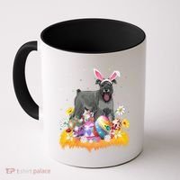 Funny Easter Egg Lover Miniature Schnauzer Dog Easter Sunday Gift Coffee Mug thumb 0