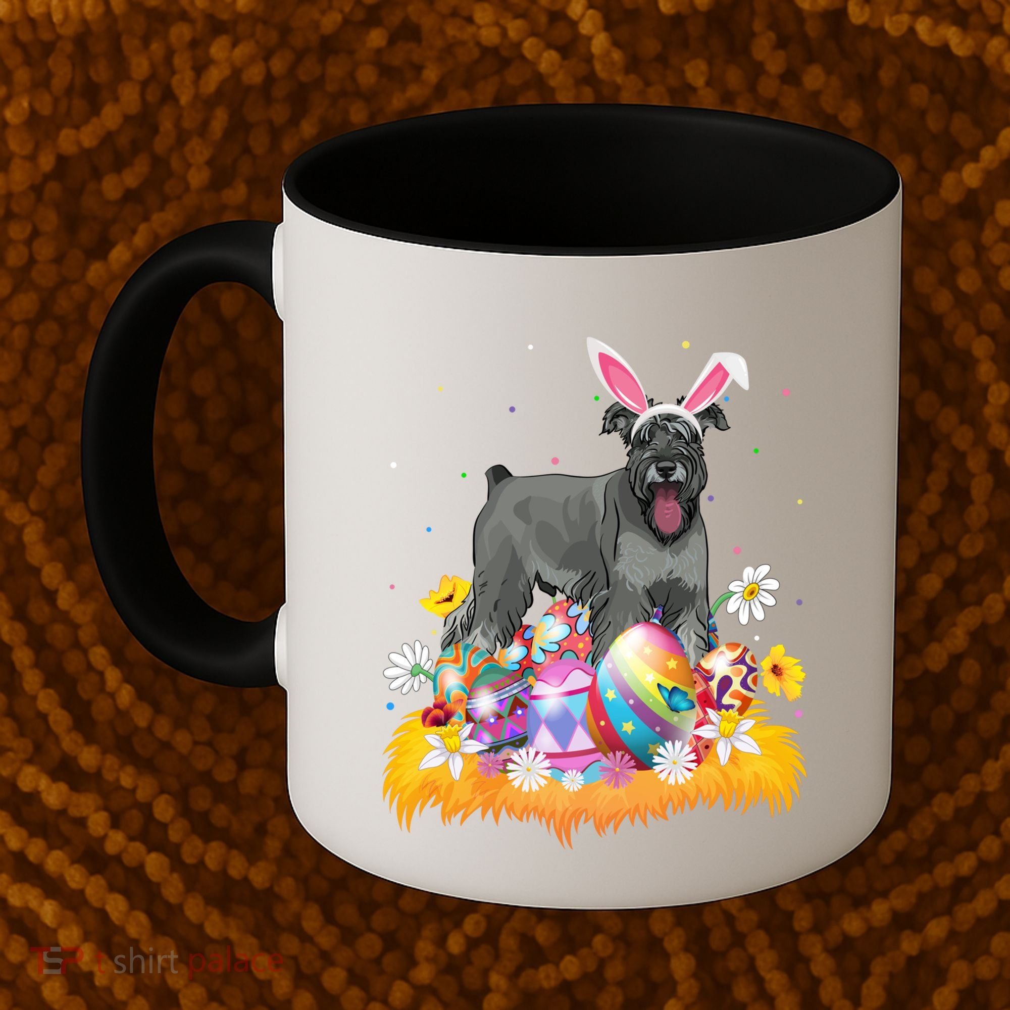 Funny Easter Egg Lover Miniature Schnauzer Dog Easter Sunday Gift Coffee Mug