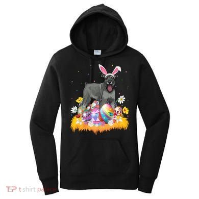 Funny Easter Egg Lover Miniature Schnauzer Dog Easter Sunday Gift Women's Hoodie