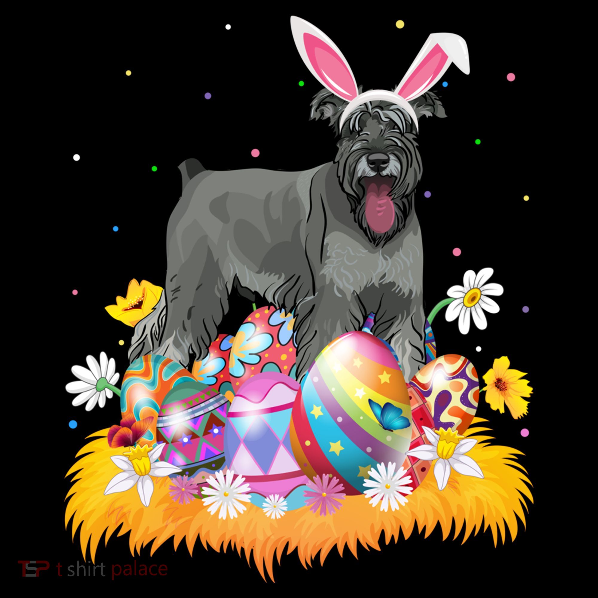 Funny Easter Egg Lover Miniature Schnauzer Dog Easter Sunday Gift Women's Hoodie