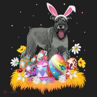 Funny Easter Egg Lover Miniature Schnauzer Dog Easter Sunday Gift Hat thumb 2