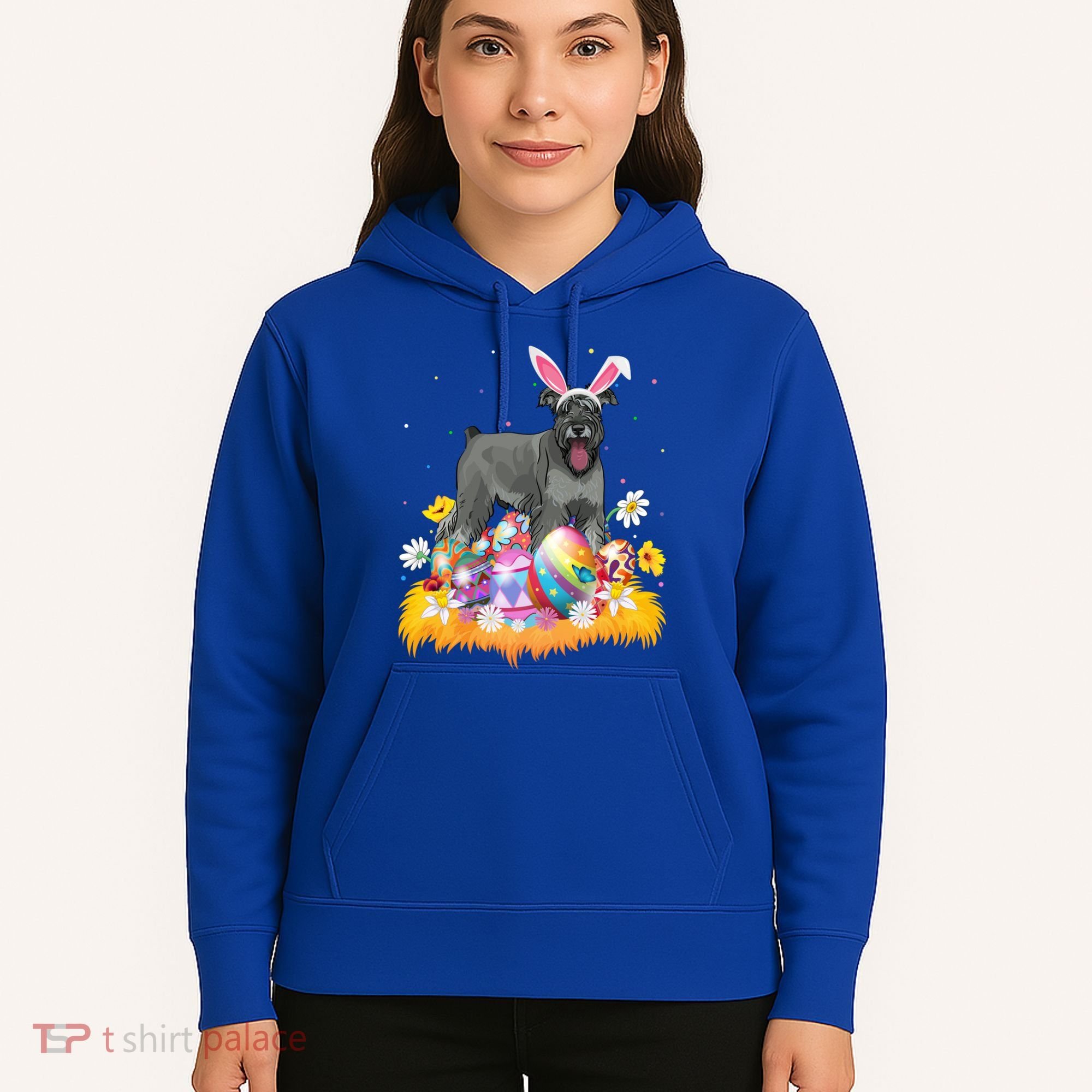 Funny Easter Egg Lover Miniature Schnauzer Dog Easter Sunday Gift Hoodie