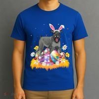 Funny Easter Egg Lover Miniature Schnauzer Dog Easter Sunday Gift T-Shirt thumb 3