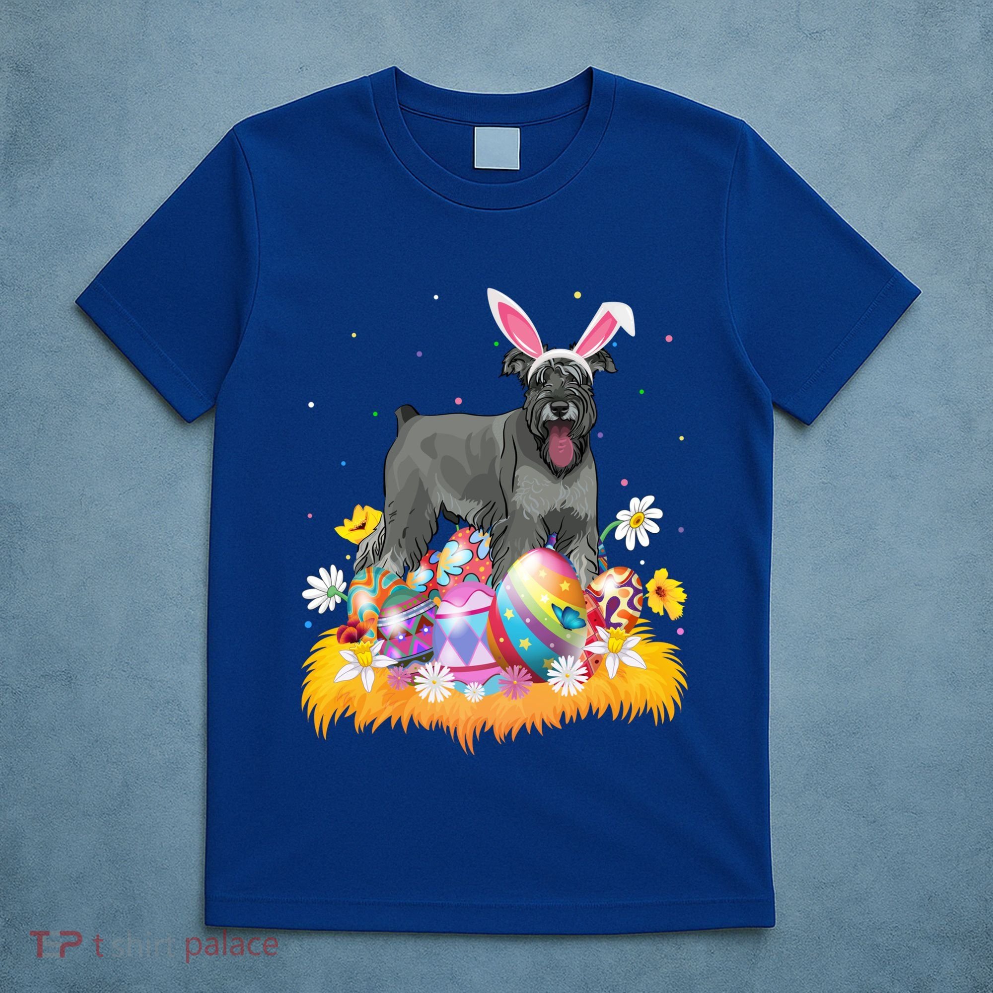 Funny Easter Egg Lover Miniature Schnauzer Dog Easter Sunday Gift T-Shirt