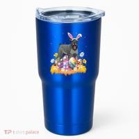 Funny Easter Egg Lover Miniature Schnauzer Dog Easter Sunday Gift Tumbler thumb 0