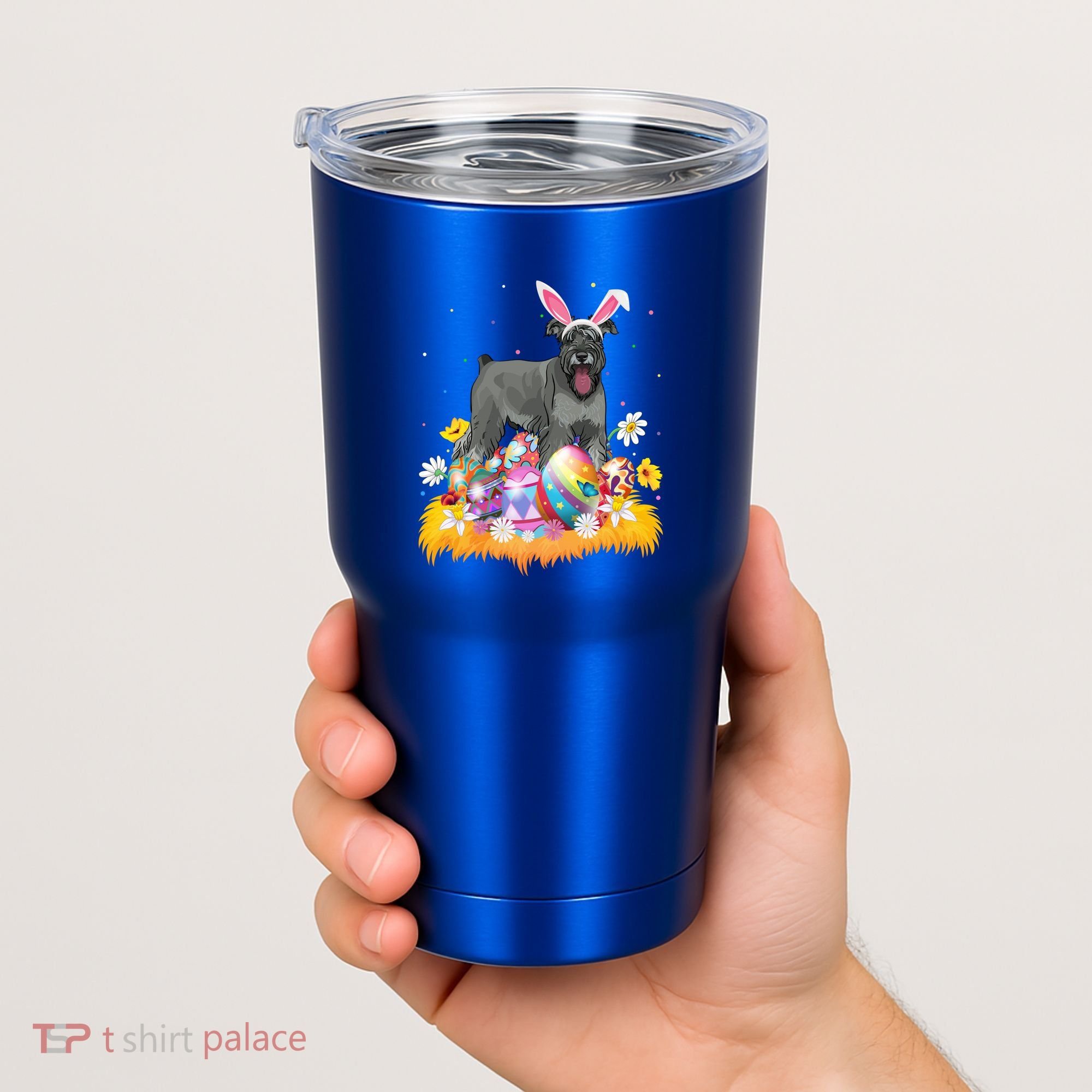 Funny Easter Egg Lover Miniature Schnauzer Dog Easter Sunday Gift Tumbler