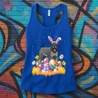 Funny Easter Egg Lover Miniature Schnauzer Dog Easter Sunday Gift Women's Tank Top thumb 3