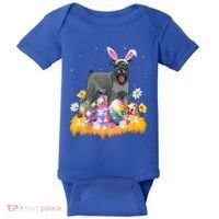 Funny Easter Egg Lover Miniature Schnauzer Dog Easter Sunday Gift Baby Bodysuit thumb 0