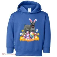 Funny Easter Egg Lover Miniature Schnauzer Dog Easter Sunday Gift Toddler Hoodie thumb 0