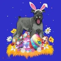 Funny Easter Egg Lover Miniature Schnauzer Dog Easter Sunday Gift Toddler Hoodie thumb 2