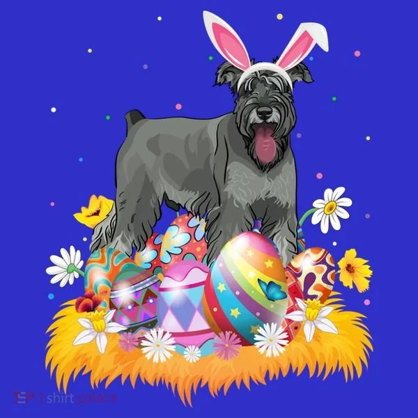Funny Easter Egg Lover Miniature Schnauzer Dog Easter Sunday Gift Toddler Hoodie