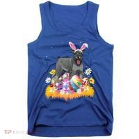 Funny Easter Egg Lover Miniature Schnauzer Dog Easter Sunday Gift Tank Top thumb 0