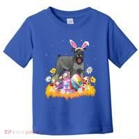 Funny Easter Egg Lover Miniature Schnauzer Dog Easter Sunday Gift Toddler T-Shirt thumb 0