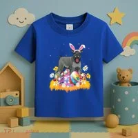 Funny Easter Egg Lover Miniature Schnauzer Dog Easter Sunday Gift Toddler T-Shirt thumb 3