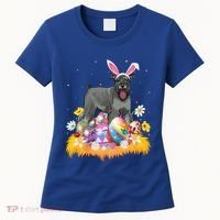 Funny Easter Egg Lover Miniature Schnauzer Dog Easter Sunday Gift Women's T-Shirt thumb 0